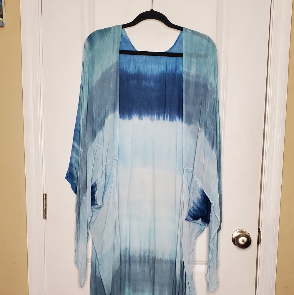 Ombre Blue Cover Up/Duster